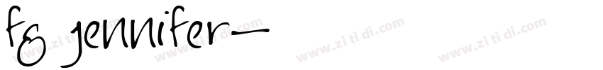 fg jennifer字体转换
